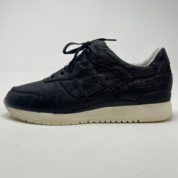 Asics Other - Asics Gel-Lyte III Kith Grand Opening Men Black Leather Sneakers H41HK Size 11.5